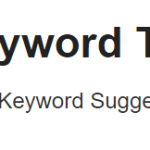 Keyword tool