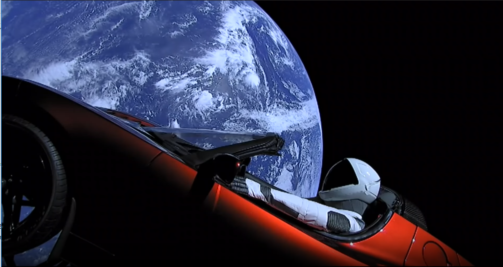 Tesla in space